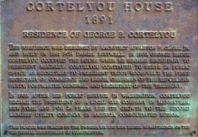 Cortelyou House Marker image. Click for full size.
