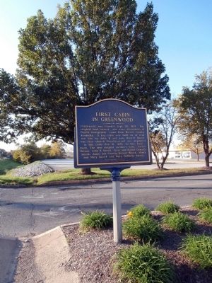 Long View - - First Cabin in Greenwood Marker image. Click for full size.