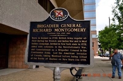 Brigadier General Richard Montgomery Marker image. Click for full size.