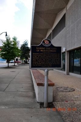 Naming the City of Montgomery Marker image. Click for full size.