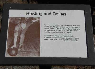 Bowling and Dollars Marker image. Click for full size.
