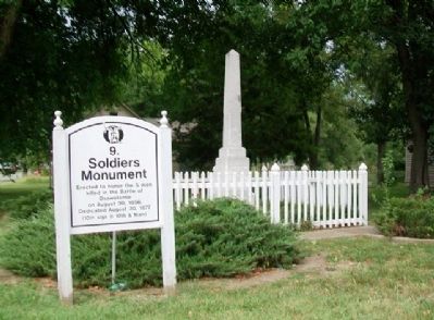 Soldiers Monument and Marker image. Click for full size.