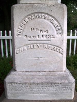 Soldiers Monument Detail image. Click for full size.