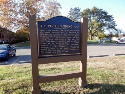 Reverse View - - J. T. Polk Canning Co. Marker image. Click for full size.
