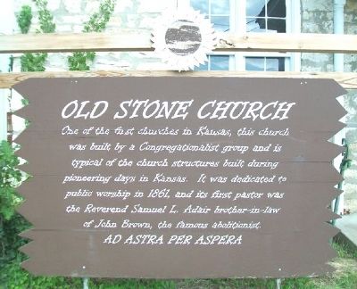 Old Stone Church Marker. Click for full size. Old Stone Church Marker image. Click for full size.