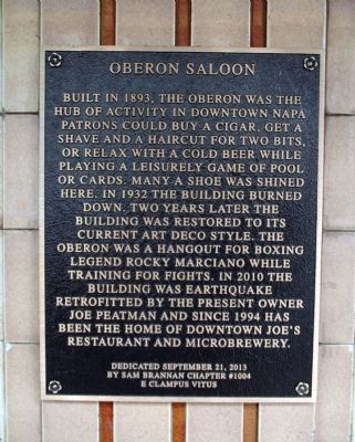 Oberon Saloon Marker. Click for full size. Oberon Saloon Marker image. Click for full size.