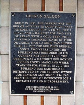 Oberon Saloon Marker image. Click for full size.