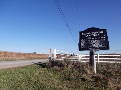 Wide View - - Glade-Dobbins Cemetery Marker image. Click for full size.
