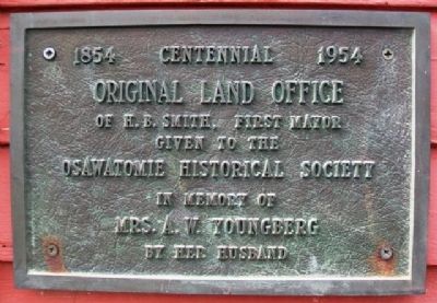 Original Land Office Marker. Click for full size. Original Land Office Marker image. Click for full size.