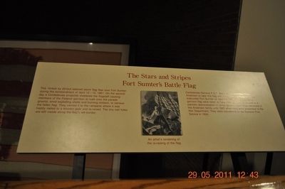 The Stars and Strips Fort Sumter's Battle Flag. Click for full size. The Stars and Strips Fort Sumter's Battle Flag image. Click for full size.