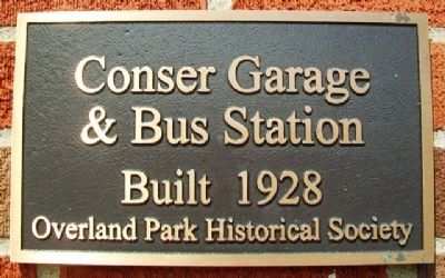 Conser Garage & Bus Station Marker image. Click for full size.