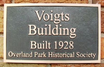 Voights Building Marker. Click for full size. Voights Building Marker image. Click for full size.