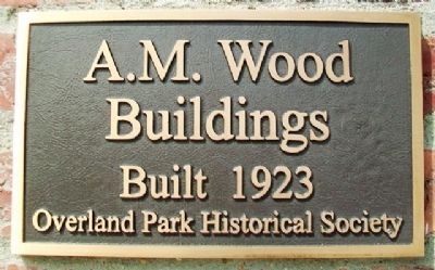 A. M. Wood Buildings Marker image. Click for full size.