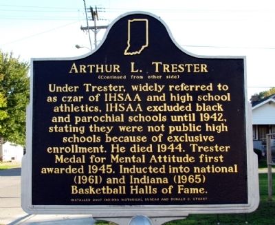 Arthur L. Trester Marker image. Click for full size.