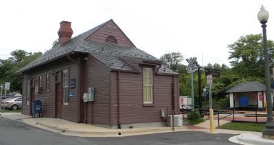 The MARC Train station on the old B&O line. Click for full size. The MARC Train station on the old B&O line image. Click for full size.