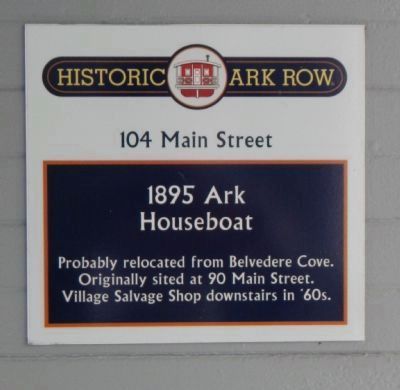 1895 Ark Houseboat Marker image. Click for full size.