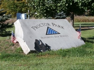 Sign - - Proctor Park Marker image. Click for full size.