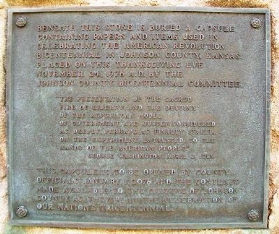 Bicentennial Time Capsule Marker image. Click for full size.