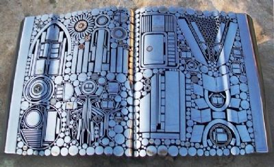 R.R. Osborne Plaza "Open Book". Click for full size. R.R. Osborne Plaza "Open Book" image. Click for full size.