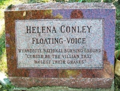 Helena Conley Marker. Click for full size. Helena Conley Marker image. Click for full size.