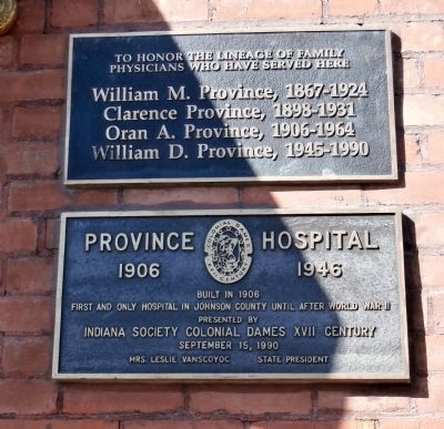 Province Hospital Marker. Click for full size. Province Hospital Marker image. Click for full size.