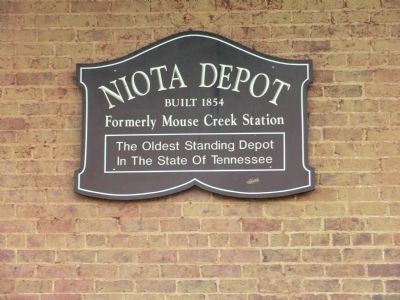 Niota Depot Marker image. Click for full size.