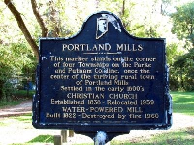 Portland Mills Marker image. Click for full size.