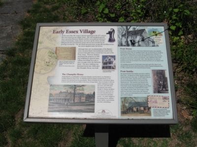 Early Essex Village Marker. Click for full size. Early Essex Village Marker image. Click for full size.
