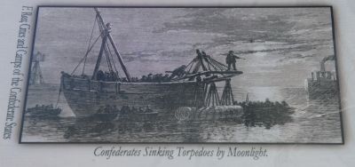 Top Left Image: Confederates Sinking Torpedoes by Moonlight.. Click for full size. Top Left Image: Confederates Sinking Torpedoes by Moonlight. image. Click for full size.