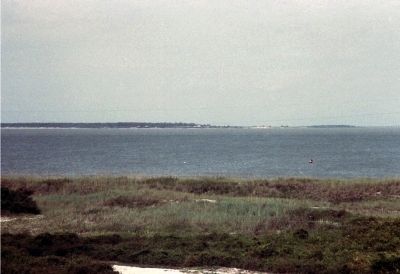 The Channel In Front Of Fort Morgan.. Click for full size. The Channel In Front Of Fort Morgan. image. Click for full size.