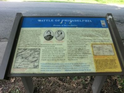 Battle of Philadelphia Marker image. Click for full size.