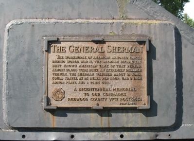 The General Sherman Memorial Plaque. Click for full size. The General Sherman Memorial Plaque image. Click for full size.