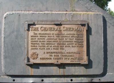 The General Sherman Memorial Plaque image. Click for full size.
