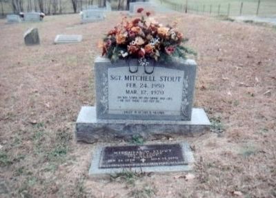 Sgt. Mitchell Stout gravesite image. Click for full size.