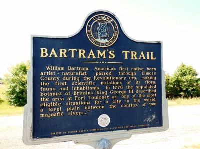 Bartram's Trail Marker. Click for full size. Bartram's Trail Marker image. Click for full size.