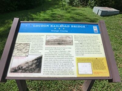 Loudon Railroad Bridge Marker image. Click for full size.