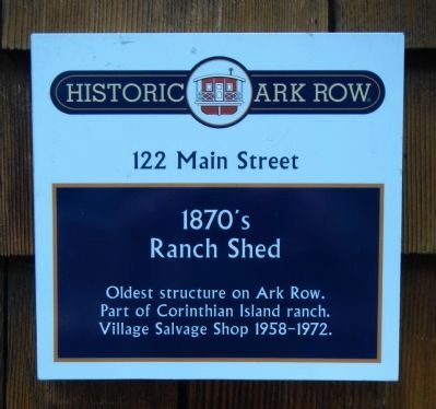 1870’s Ranch Shed Marker image. Click for full size.