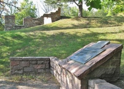 Farther and Gay Castle Ruins and Marker. Click for full size. Farther and Gay Castle Ruins and Marker image. Click for full size.