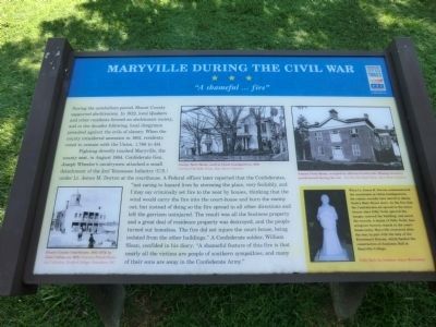Maryville During the Civil War Marker. Click for full size. Maryville During the Civil War Marker image. Click for full size.