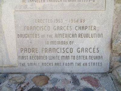 Padre Francisco Garcés Marker. Click for full size. Padre Francisco Garcés Marker image. Click for full size.
