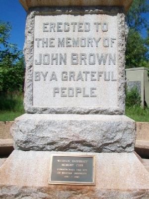 John Brown Monument Marker. Click for full size. John Brown Monument Marker image. Click for full size.
