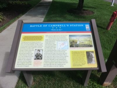 Battle of Campbell's Station Marker. Click for full size. Battle of Campbell's Station Marker image. Click for full size.