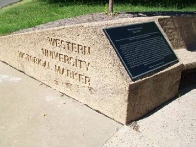 Western University Marker. Click for full size. Western University Marker image. Click for full size.