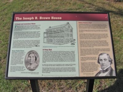 The Joseph R. Brown House Marker image. Click for full size.