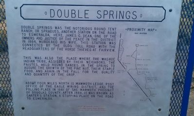Nevada SHM #126: Double Springs image. Click for full size.