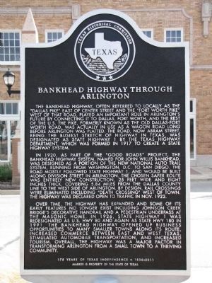 Bankhead Highway Through Arlington Marker image. Click for full size.