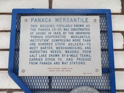 Panaca Mercantile Marker image. Click for full size.