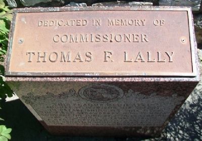 Commissioner Thomas F. Lally Marker image. Click for full size.