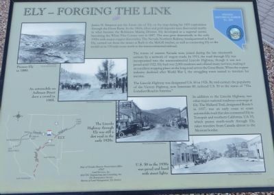 Ely - Forging the Link Marker image. Click for full size.