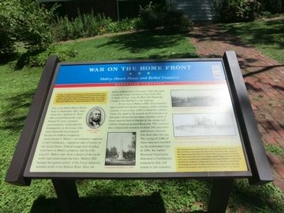 War on the Home Front Marker image. Click for full size.